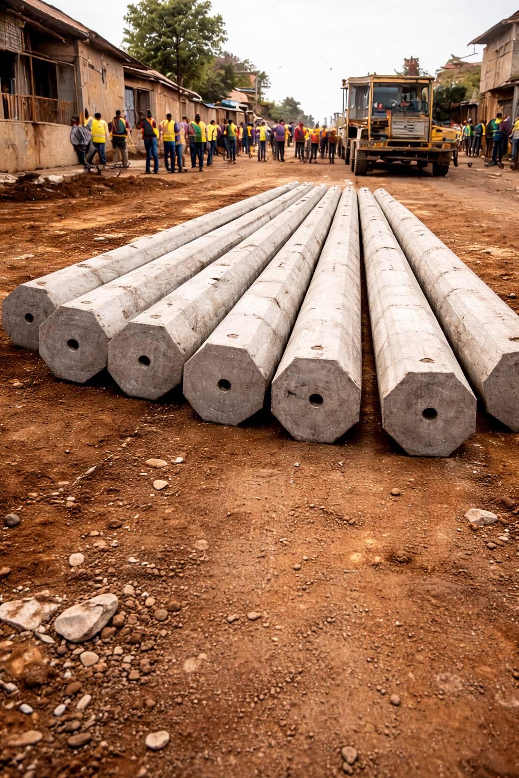 Concrete Poles Installation